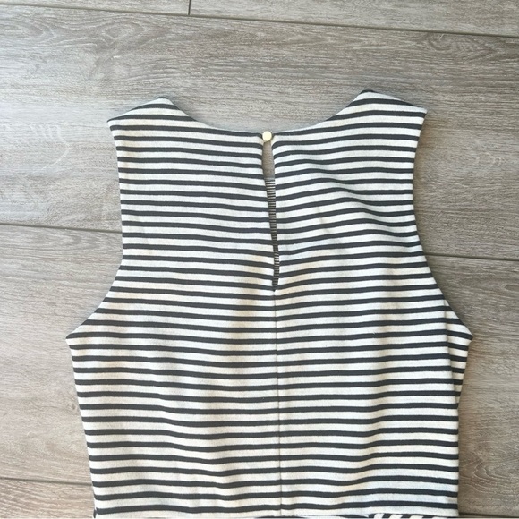 Club Monaco Dress Women's Black And White Striped A-Line Sleeveless - Picture 13 of 14
